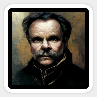 Friedrich Nietzsche alternative painting Sticker